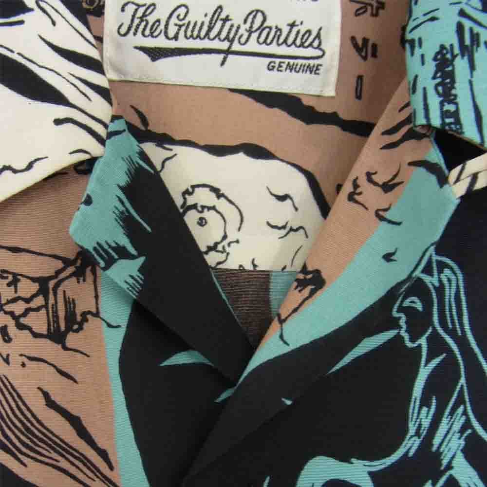 WACKO MARIA ワコマリア 20SS HAWAIIAN SHIRT S/S エロゾンビ アロハシャツ ブラウン系 XS【美品】【中古】