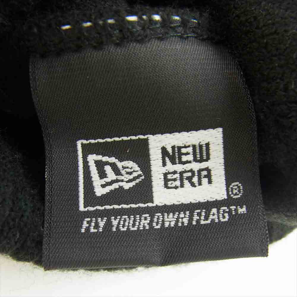 Supreme シュプリーム 15AW New Era Banner Beanie ニューエラ バナー ビーニー ニット帽 ボンボン ブラック×ブルー ブラック系【中古】