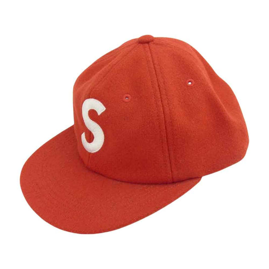 Supreme シュプリーム 15AW Wool S Logo 6-Panel Cap ウール Sロゴ 6パネル キャップ レッド系【中古】