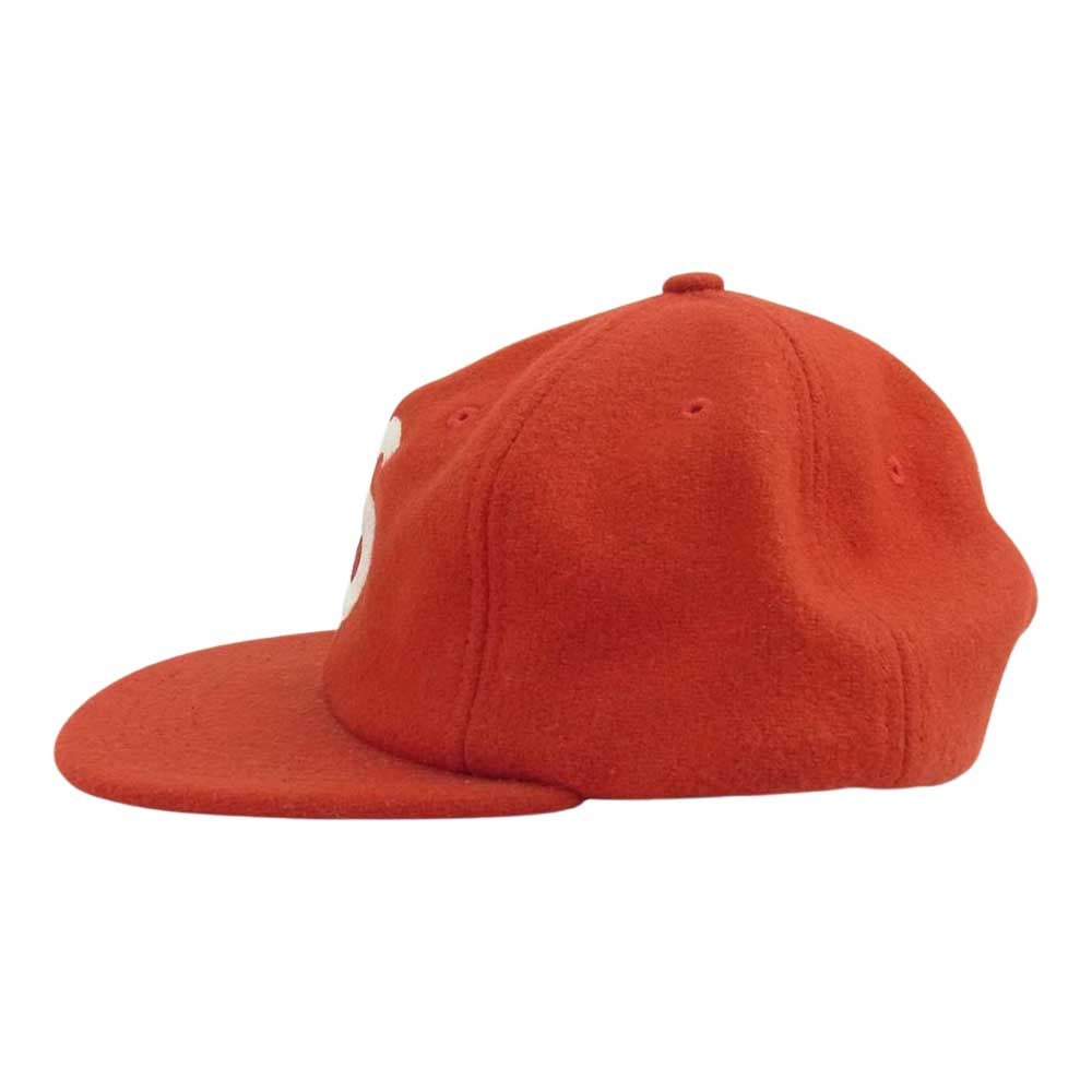 Supreme シュプリーム 15AW Wool S Logo 6-Panel Cap ウール Sロゴ 6パネル キャップ レッド系【中古】