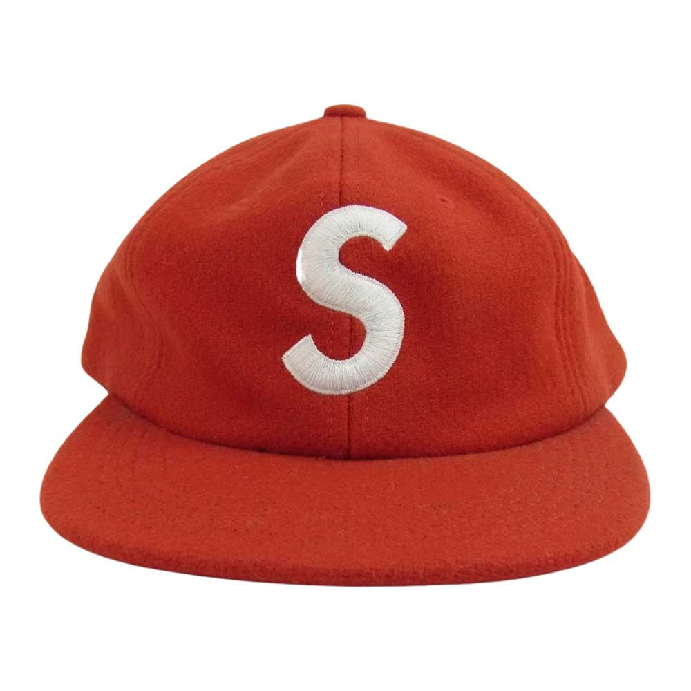 Supreme シュプリーム 15AW Wool S Logo 6-Panel Cap ウール Sロゴ 6パネル キャップ レッド系【中古】