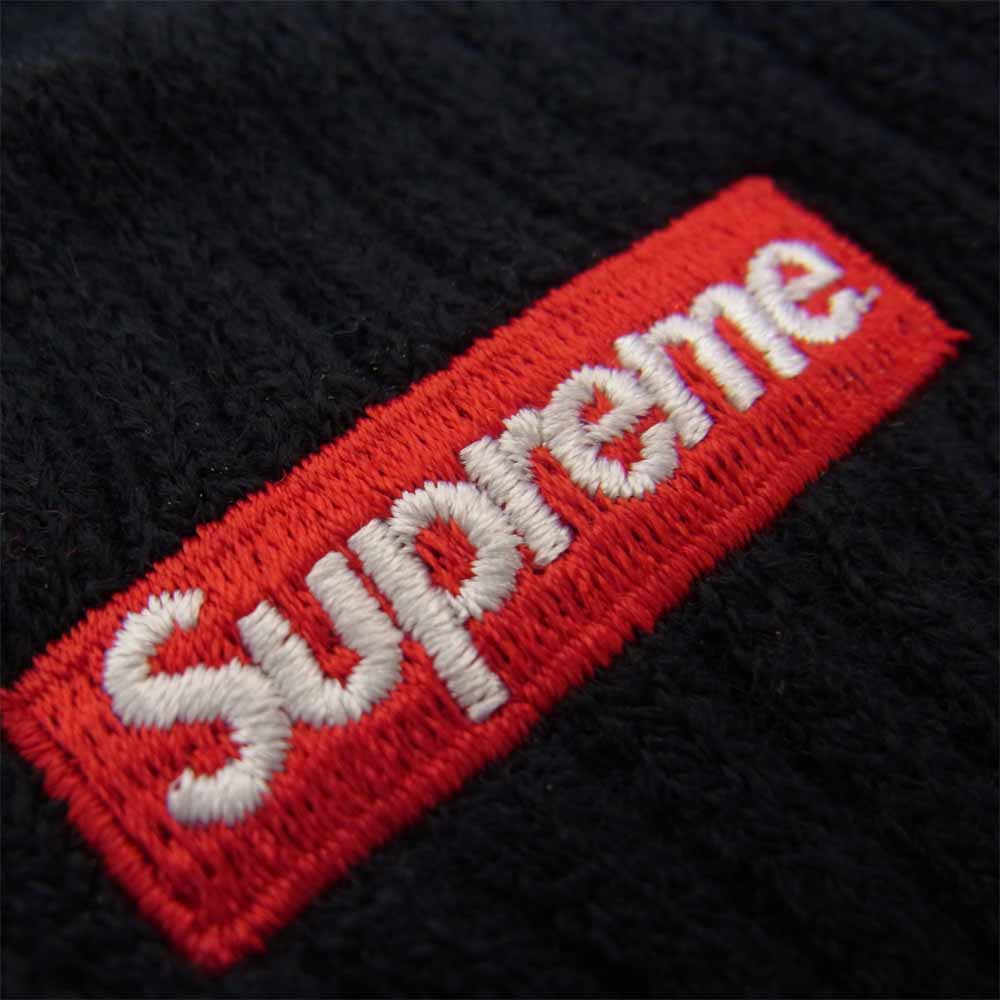 Supreme シュプリーム 15AW New Era Banner Beanie ニューエラ バナー ビーニー ニット帽 ボンボン ネイビー×ホワイト ネイビー系【中古】