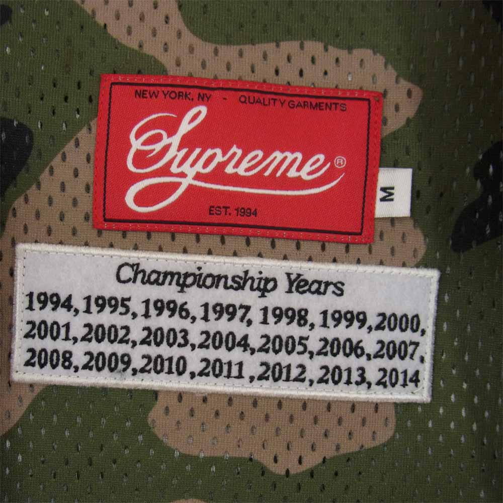 Supreme シュプリーム 14SS Championship Football Top チャンピオンシップ フットボール メッシュ トップ 半袖 カーキ系 M【中古】