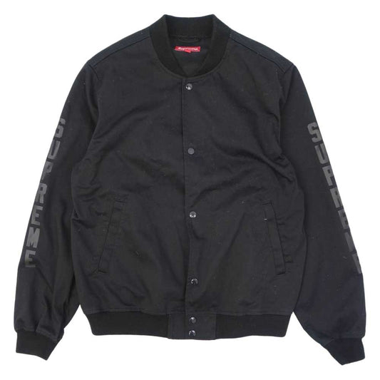 Supreme シュプリーム 16SS × ANTI HERO アンタイ ヒーロー Bomber Jacket ボンバージャケット ブルゾン ブラック系 L【中古】