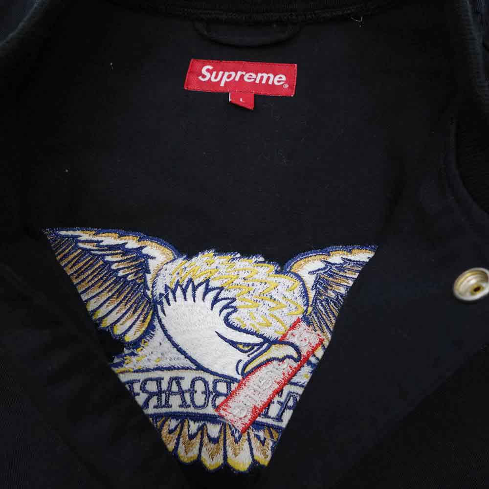 Supreme シュプリーム 16SS × ANTI HERO アンタイ ヒーロー Bomber Jacket ボンバージャケット ブルゾン ブラック系 L【中古】