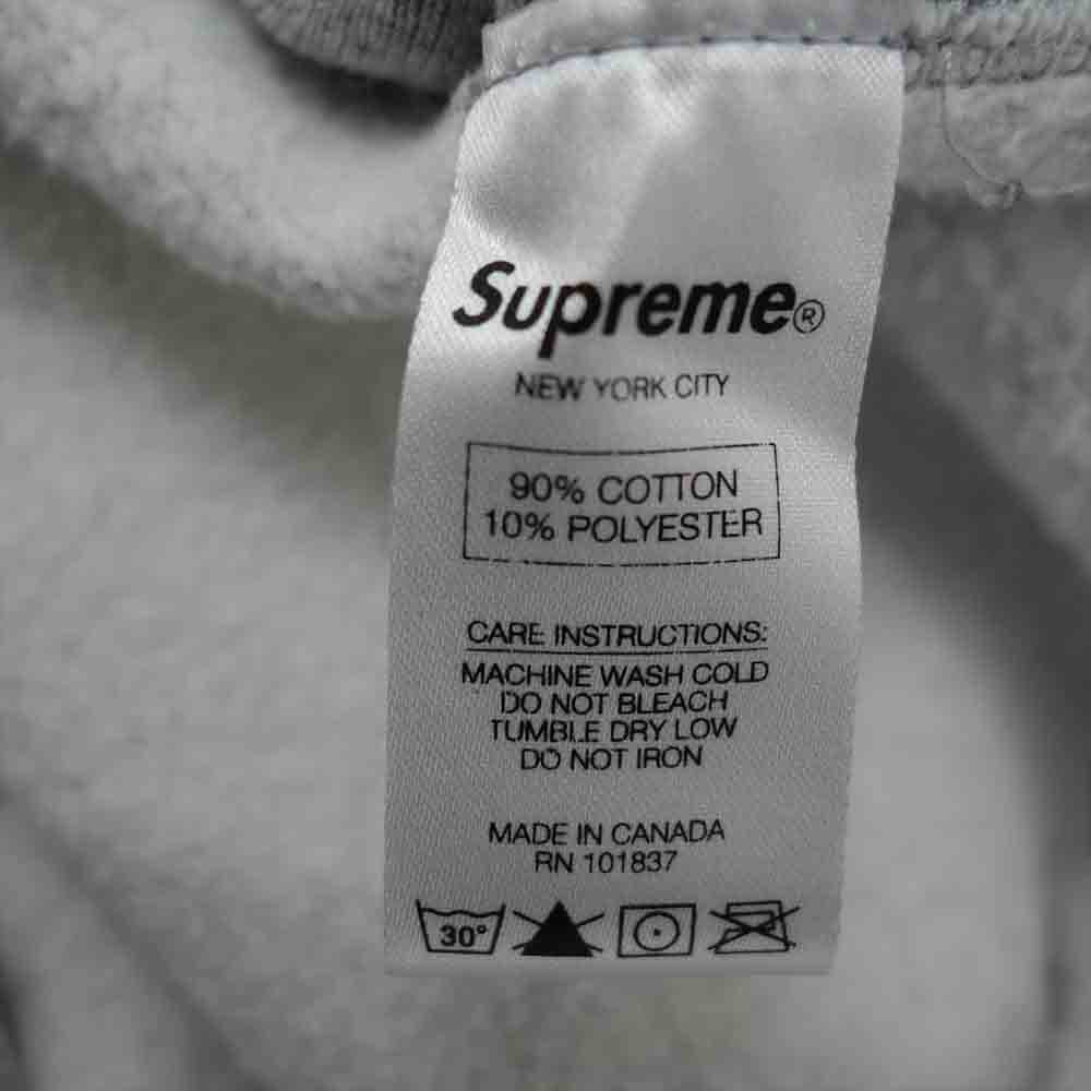 Supreme シュプリーム 16AW Box Logo Hooded Sweatshirt ボックスロゴ フーデッド スウェット シャツ プルオーバーパーカー グレー系 L【中古】