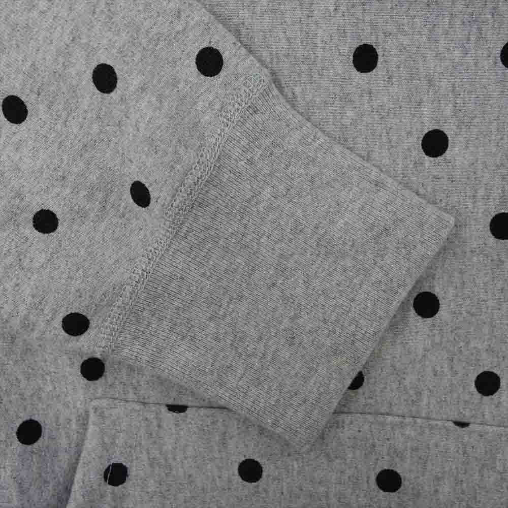 Supreme シュプリーム 12SS × COMME des GARCONS SHIRT Box Logo Pullover コムデギャルソン シャツ ドット ボックスロゴ プルオーバーパーカー グレー系 M【中古】
