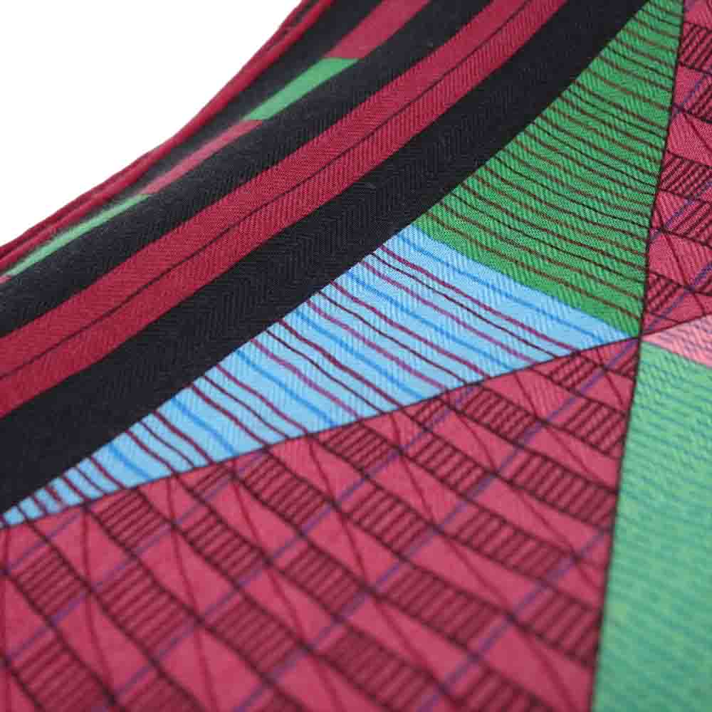 HERMES エルメス Patchwork Horse Shawl パッチワーク ハウス ショール 140 スカーフ ストール マルチカラー系【中古】