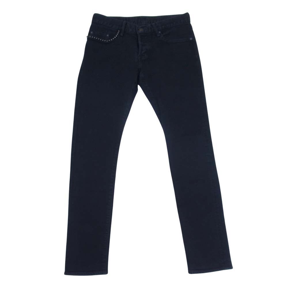 HYSTERIC GLAMOUR ヒステリックグラマー スタッズ デニム スキニー パンツ ブラック系 31【中古】