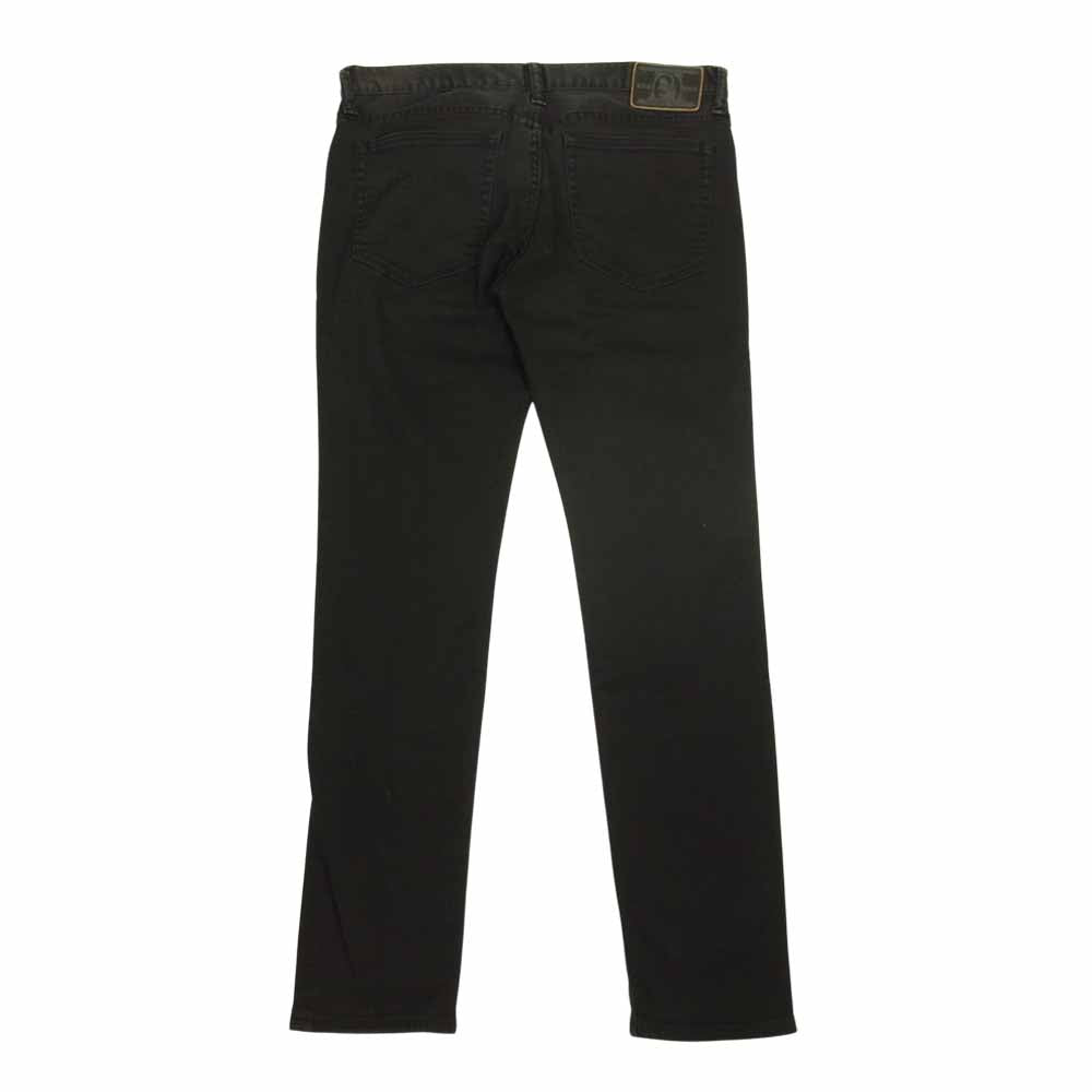 HYSTERIC GLAMOUR ヒステリックグラマー 裏地レオパード ダメージ 加工 スキニー デニム パンツ ブラック系 31【中古】