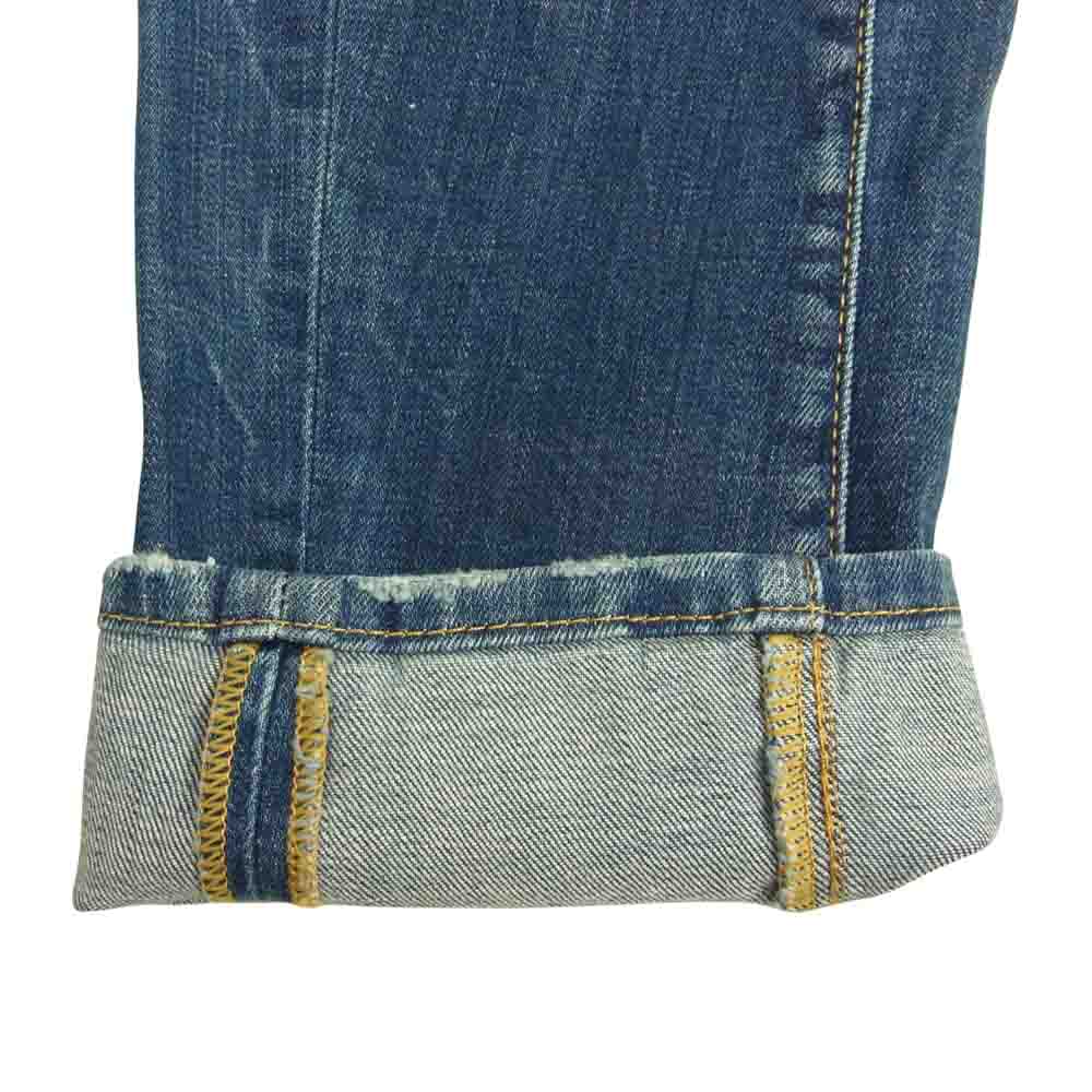 DSQUARED2 ディースクエアード S71LB0625 ダメージ リペア スケーター クラッシュ ボタンフライ デニム パンツ ジーンズ インディゴブルー系 44【中古】