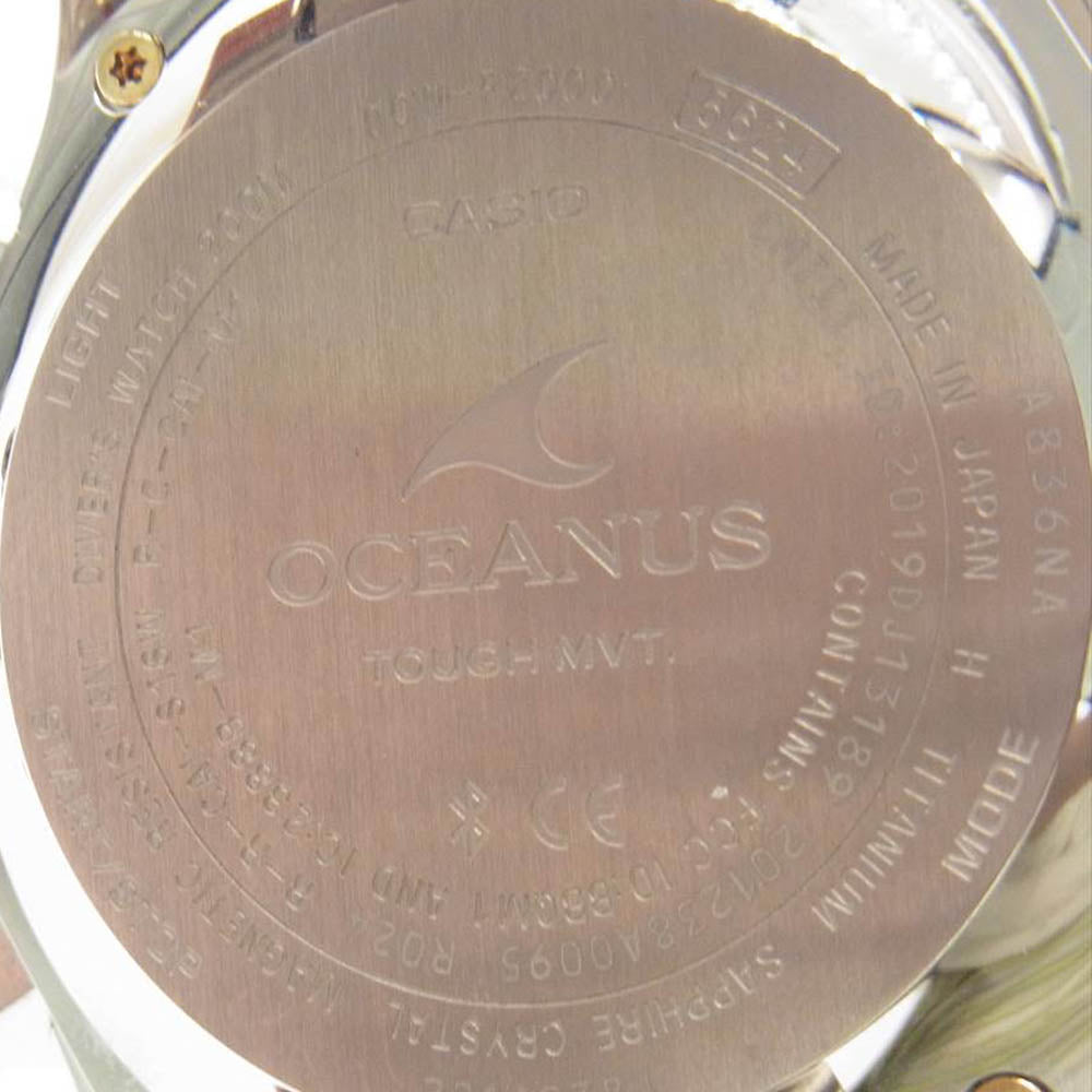 CASIO OCEANUS カシオ オシアナス OCW-P2000D-2AJF CACHALOT カシャロ Bluetooth搭載 電波ソーラー ダイビングログ 腕時計 ウォッチ ブルー系【極上美品】【中古】