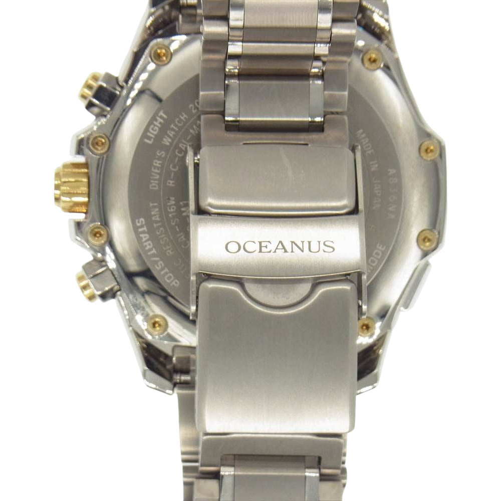 CASIO OCEANUS カシオ オシアナス OCW-P2000D-2AJF CACHALOT カシャロ Bluetooth搭載 電波ソーラー ダイビングログ 腕時計 ウォッチ ブルー系【極上美品】【中古】