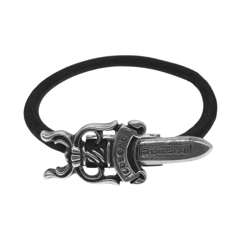 CHROME HEARTS クロムハーツ（原本無） ダガー ヘアゴム ヘアバンド シルバー系 ブラック系【中古】