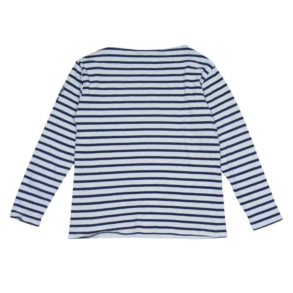 SAINT JAMES セントジェームス 130周年限定 ウエッソン ボーダー バスク シャツ カットソー 白ネイビー 1【中古】