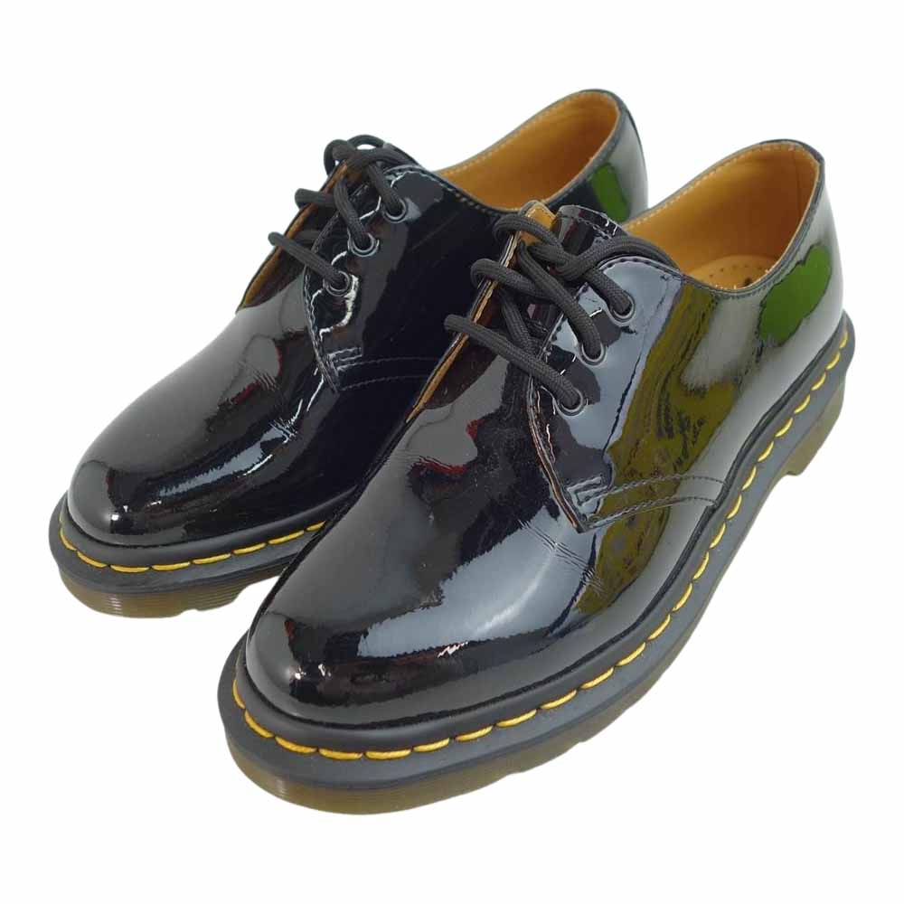 Dr.Martens ドクターマーチン 1461 W 3EYES 3ホール エナメル シューズ ブラック系 UK 5【美品】【中古】
