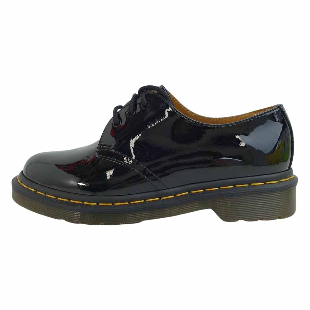 Dr.Martens ドクターマーチン 1461 W 3EYES 3ホール エナメル シューズ ブラック系 UK 5【美品】【中古】