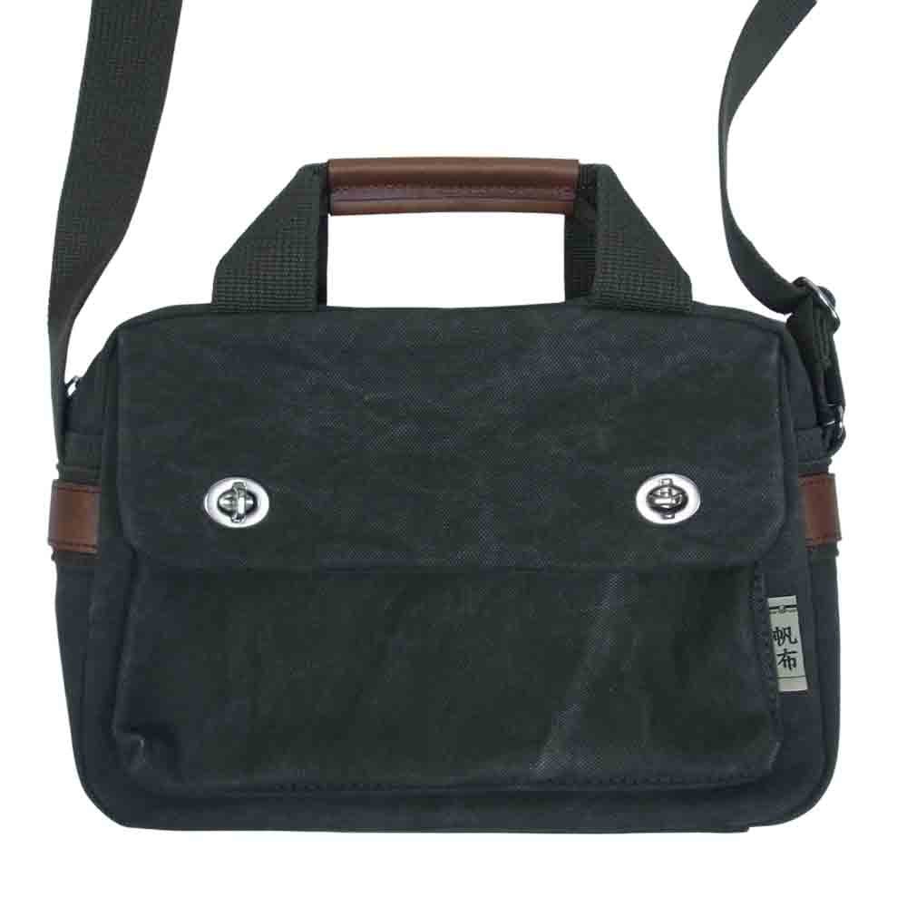 日乃本帆布 2way キャンバス ショルダー バッグ モスグリーン系【中古】