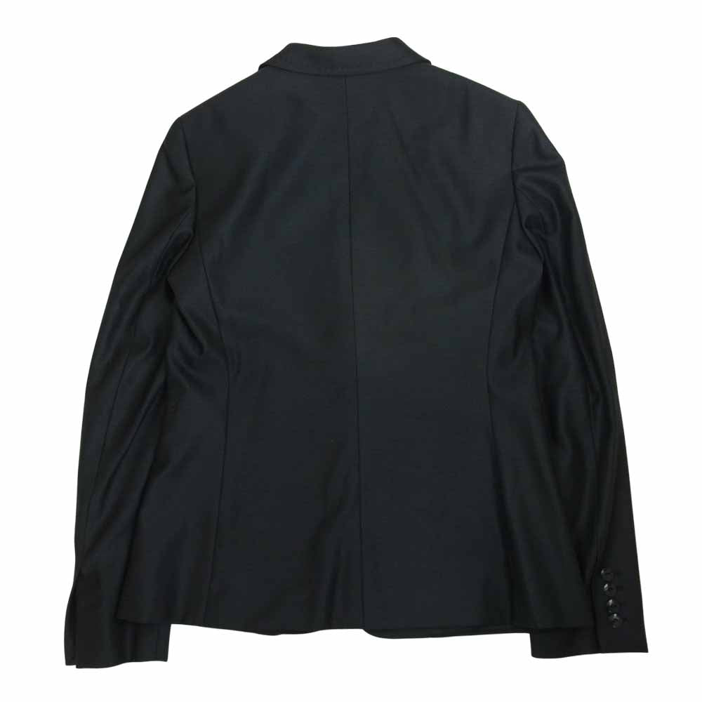 MAX MARA マックスマーラ 国内正規品 白タグ イタリア製 シルク混ウール テーラード ジャケット ネイビー系 38【中古】