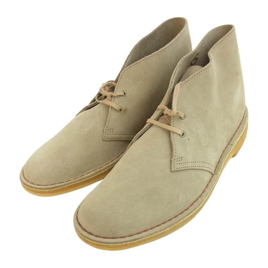 Clarks クラークス Desert Boot デザートブーツ Sand サンドスエード レザー ベージュ系 US9.5【新古品】【未使用】【中古】