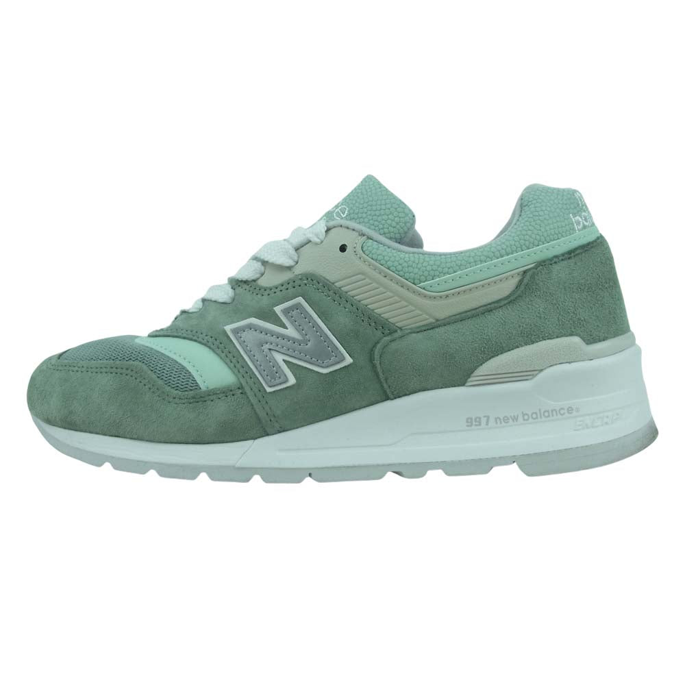 NEW BALANCE ニューバランス USA製 M997SOB スニーカー ミントグリーン系 26.5cm【中古】