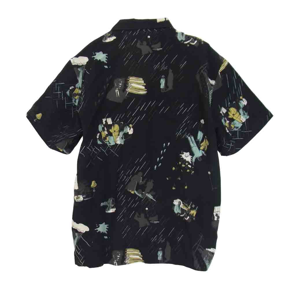 PORTER CLASSIC ポータークラシック FILM NOIR ALOHA SHIRT フィルムノワール アロハシャツ ブラック系 S【中古】