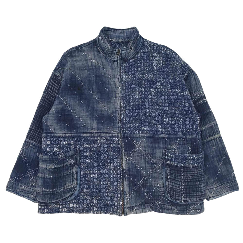 PORTER CLASSIC ポータークラシック 20SS PC KOGIN ZIP UP JACKET こぎん ジップアップ ジャケット インディゴブルー系 2【中古】