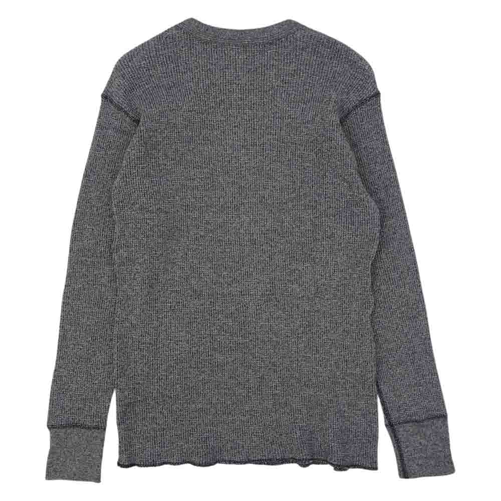 The REAL McCOY'S ザリアルマッコイズ MC18121  JOE McCOY HEATHER WAFFLE THERMAL L/S ヘザーワッフル サーマルシャツ 長袖Tシャツ グレー系 38【美品】【中古】