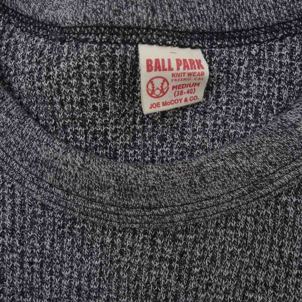 The REAL McCOY'S ザリアルマッコイズ MC18121  JOE McCOY HEATHER WAFFLE THERMAL L/S ヘザーワッフル サーマルシャツ 長袖Tシャツ グレー系 38【美品】【中古】
