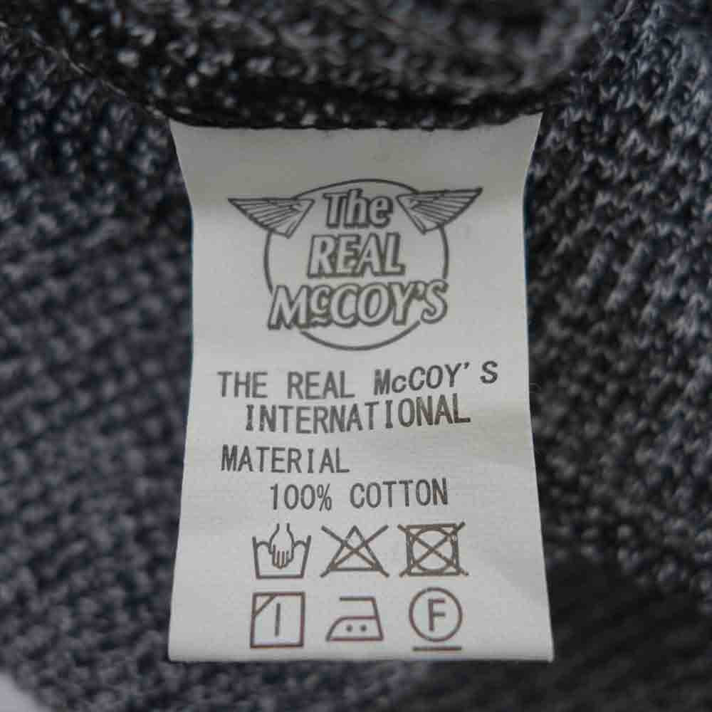 The REAL McCOY'S ザリアルマッコイズ MC18121  JOE McCOY HEATHER WAFFLE THERMAL L/S ヘザーワッフル サーマルシャツ 長袖Tシャツ グレー系 38【美品】【中古】