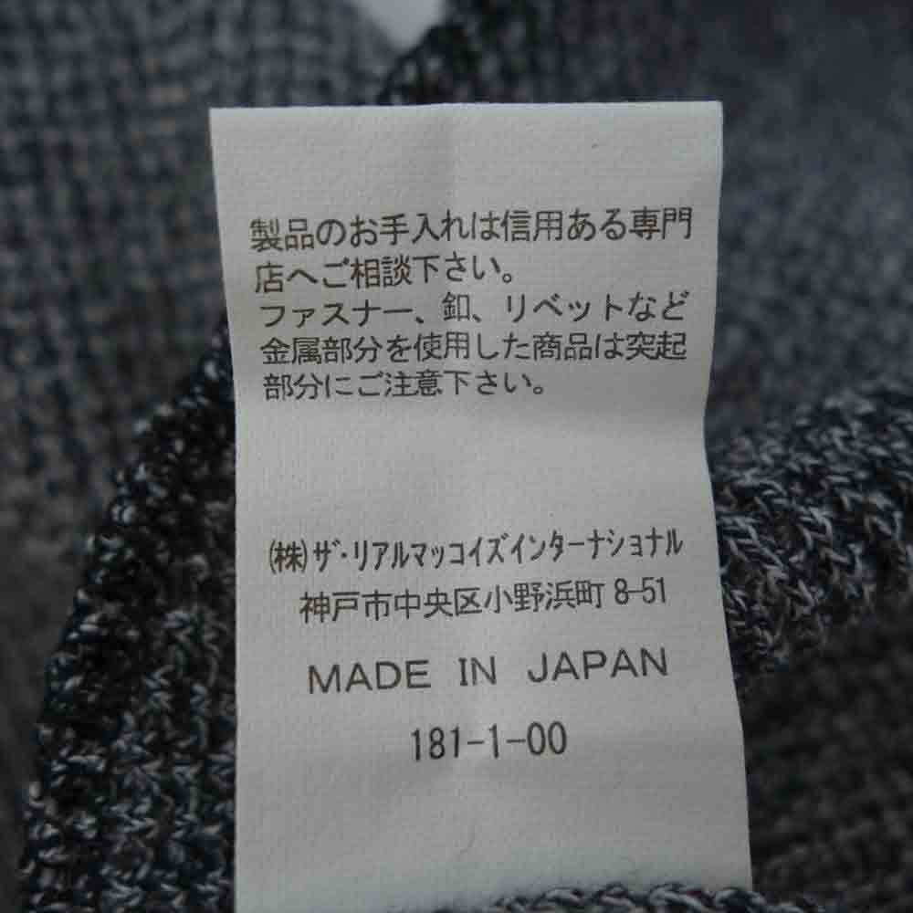 The REAL McCOY'S ザリアルマッコイズ MC18121  JOE McCOY HEATHER WAFFLE THERMAL L/S ヘザーワッフル サーマルシャツ 長袖Tシャツ グレー系 38【美品】【中古】