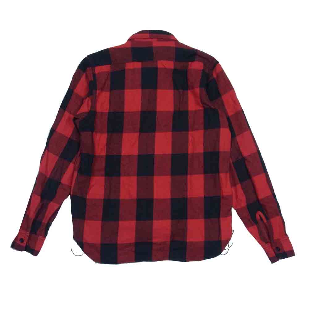 The REAL McCOY'S ザリアルマッコイズ MS20101 JOE McCOY 8HU BUFFALO CHECK FLANNEL SHIRT バッファロー チェック フランネルシャツ 長袖シャツ レッド系 14【中古】