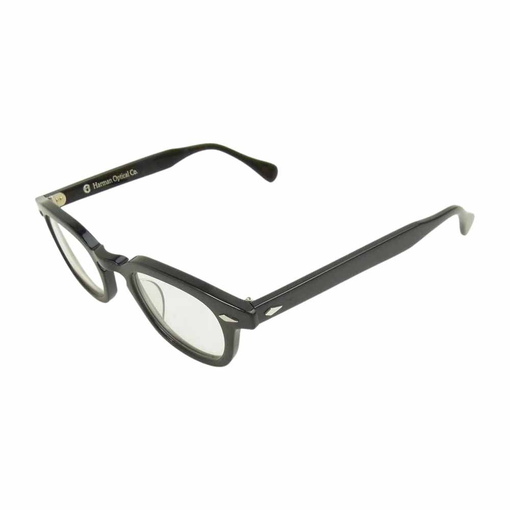 ハーマンオプティカル WALLIS ワリス 度無レンズ 眼鏡 ブラック系【極上美品】【中古】
