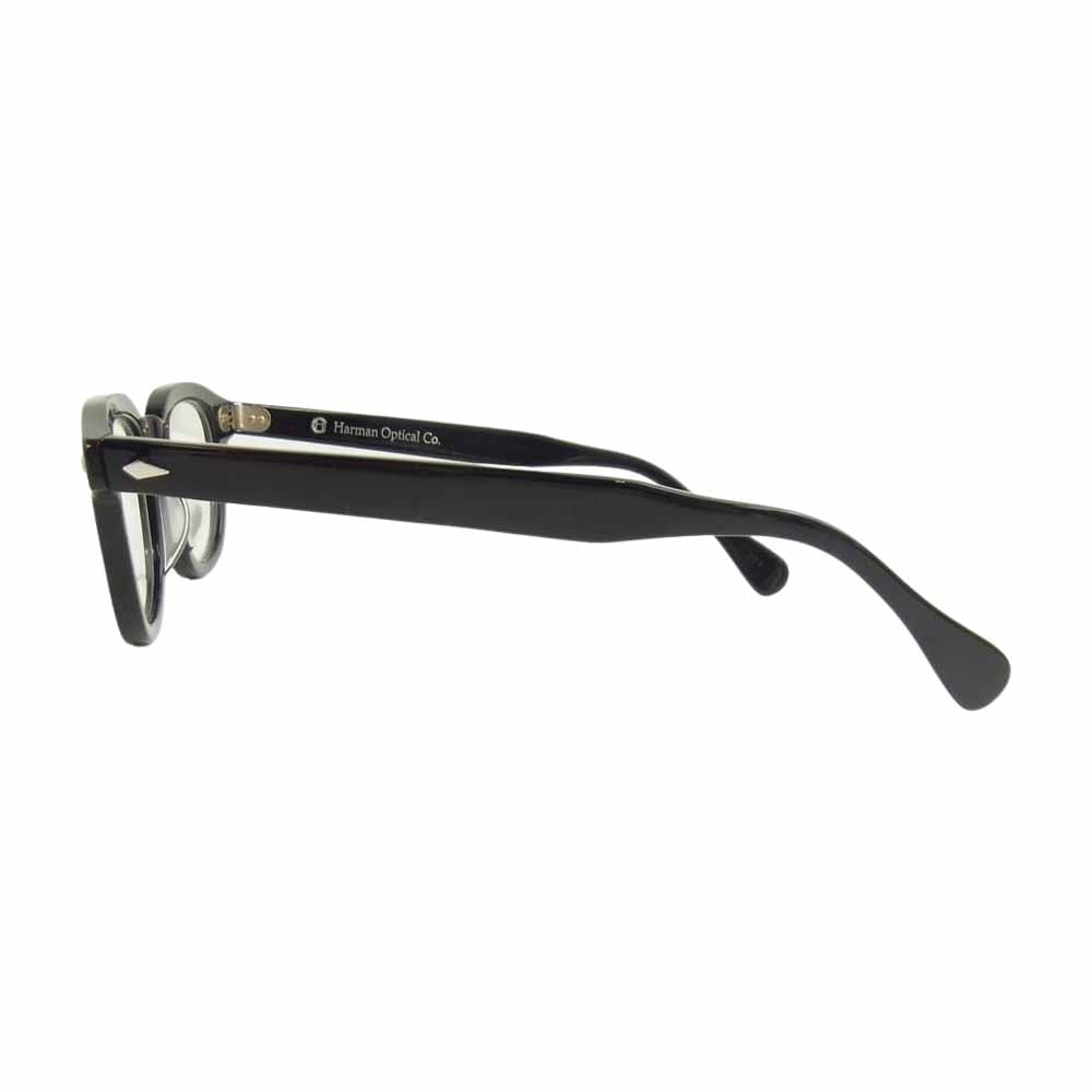 ハーマンオプティカル WALLIS ワリス 度無レンズ 眼鏡 ブラック系【極上美品】【中古】