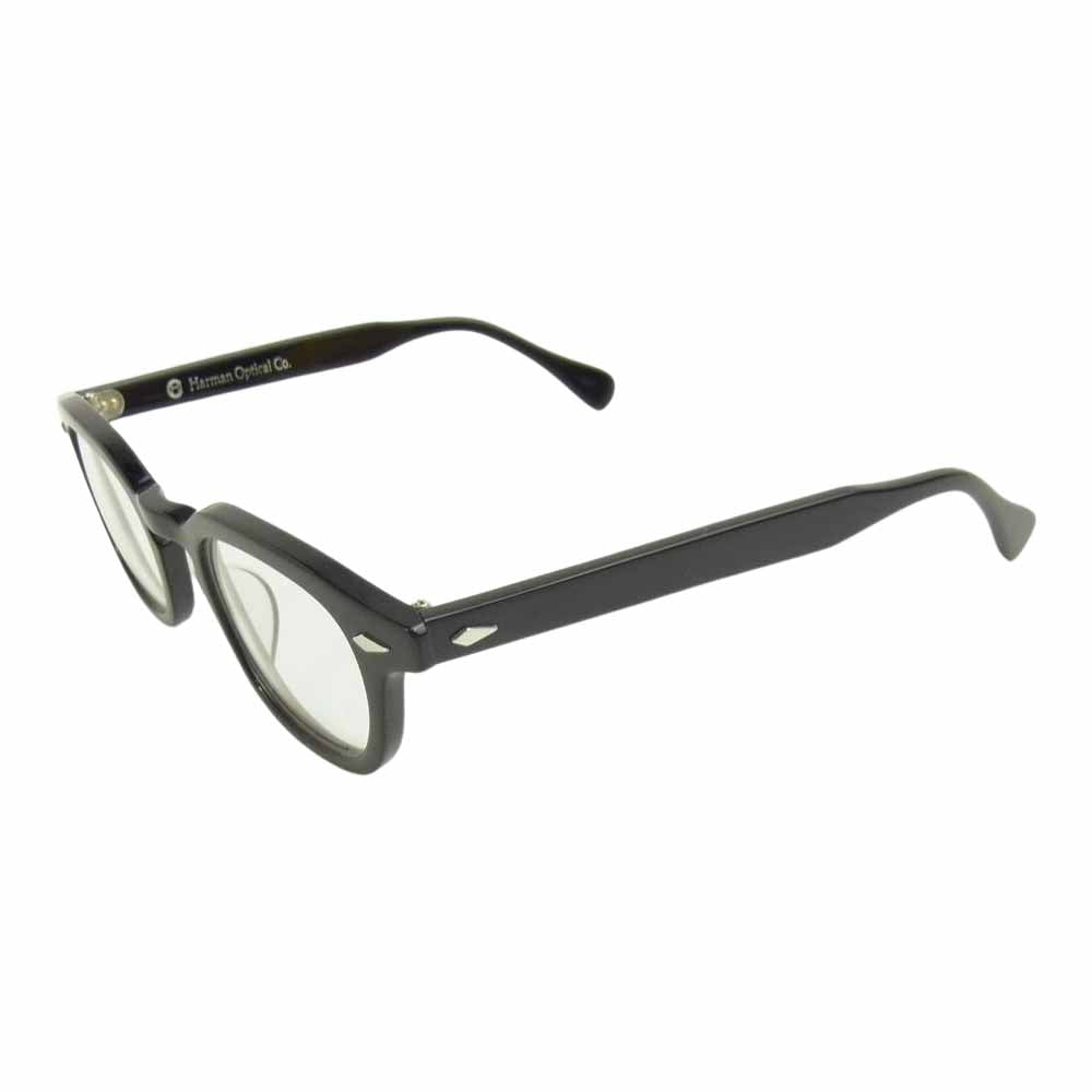 ハーマンオプティカル WALLIS ワリス 度無レンズ 眼鏡 ブラック系【極上美品】【中古】