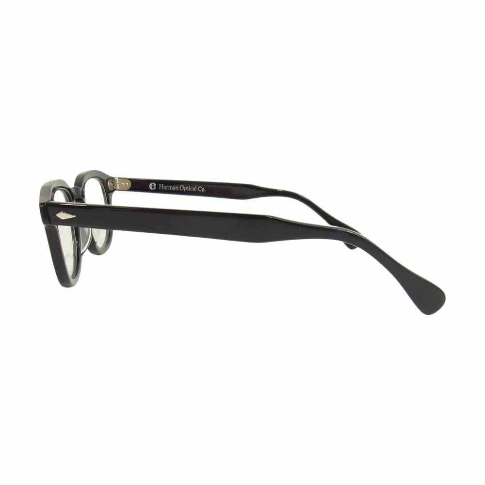 ハーマンオプティカル WALLIS ワリス 度無レンズ 眼鏡 ブラック系【極上美品】【中古】