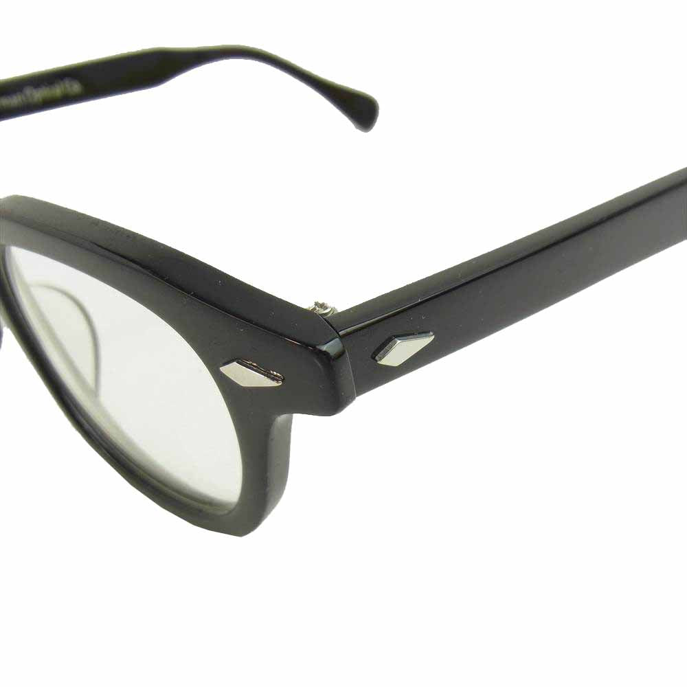ハーマンオプティカル WALLIS ワリス 度無レンズ 眼鏡 ブラック系【極上美品】【中古】