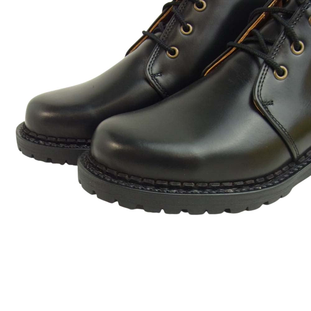 未使用 美品◾️高品質 安藤製靴 チロリアンブーツ 25.5cm 黒ブラック