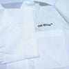 OFF-WHITE オフホワイト OWGA071F21FAB0050100 Bowling Shirt ボウリング 半袖 シャツ ホワイト系 38【新古品】【未使用】【中古】