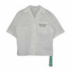 OFF-WHITE オフホワイト OWGA071F21FAB0050100 Bowling Shirt ボウリング 半袖 シャツ ホワイト系 38【新古品】【未使用】【中古】
