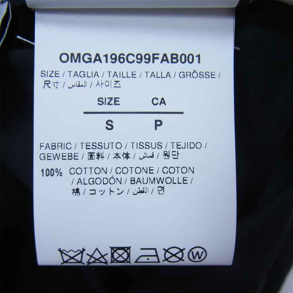 OFF-WHITE オフホワイト OMGA196C99FAB0011001 OW LOGO HOLIDAY SHIRT ボウリング 半袖 シャツ ブラック系 S【新古品】【未使用】【中古】