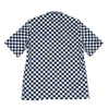 OFF-WHITE オフホワイト 22SS OMGA216S22FAB0021001 Checkerboard Print short-sleeve Shirt ブラック系 ホワイト系 S【新古品】【未使用】【中古】