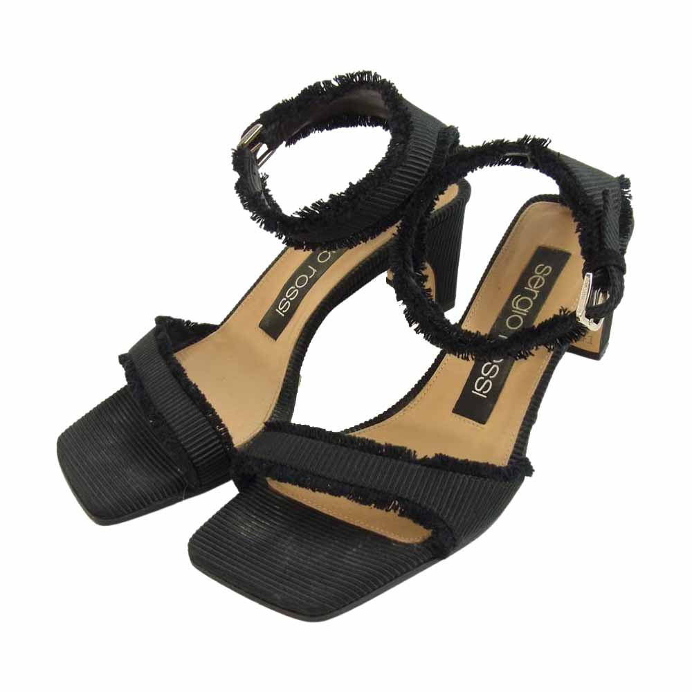 セルジオ ロッジ ストラップ サンダル ブラック系 36【中古】