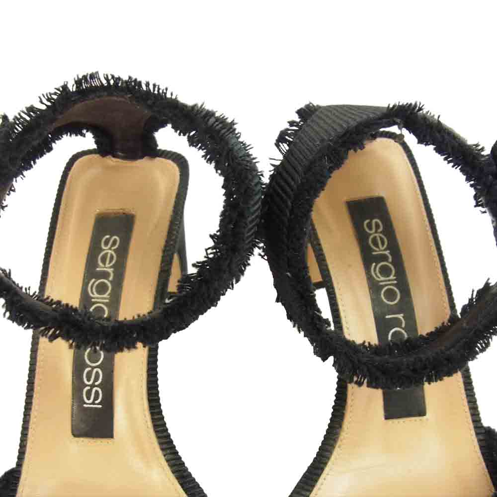セルジオ ロッジ ストラップ サンダル ブラック系 36【中古】