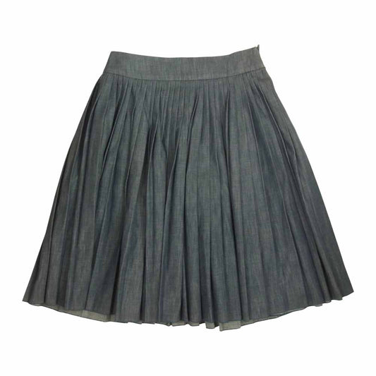 Drawer ドゥロワー デニム プリーツ スカート インディゴブルー系 36【中古】