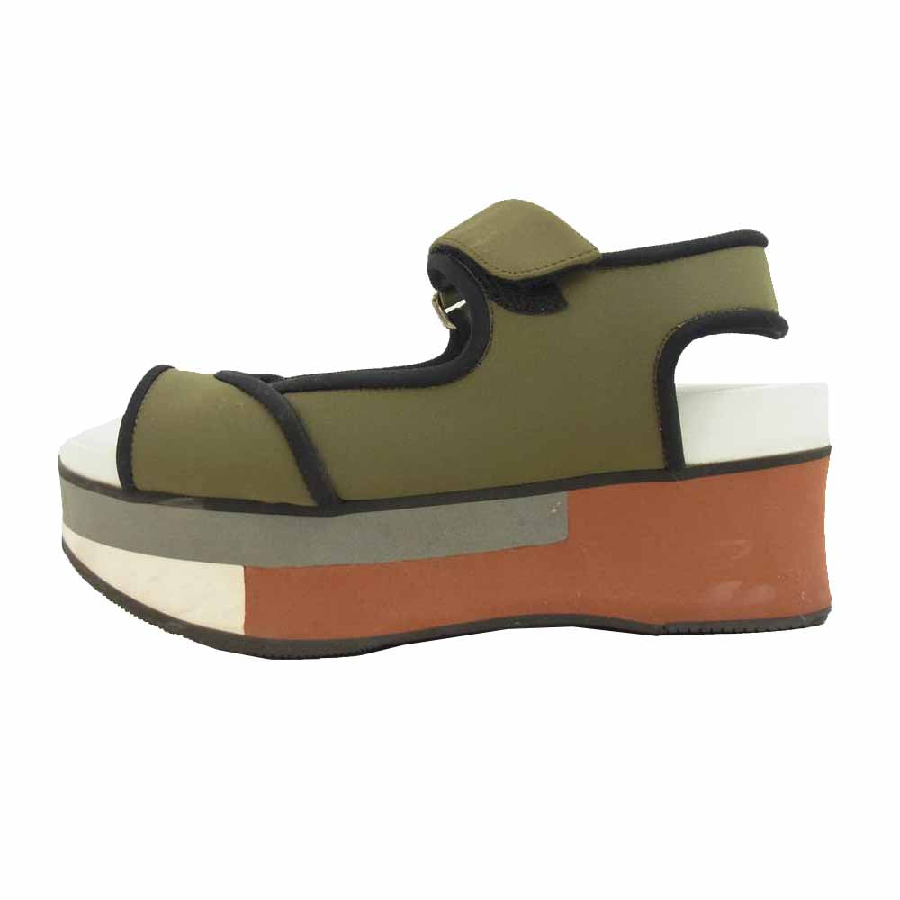 MARNI マルニ ZPMSS14G07 ネオプレン ベルクロ ストラップ サンダル マルチカラー系 36【中古】