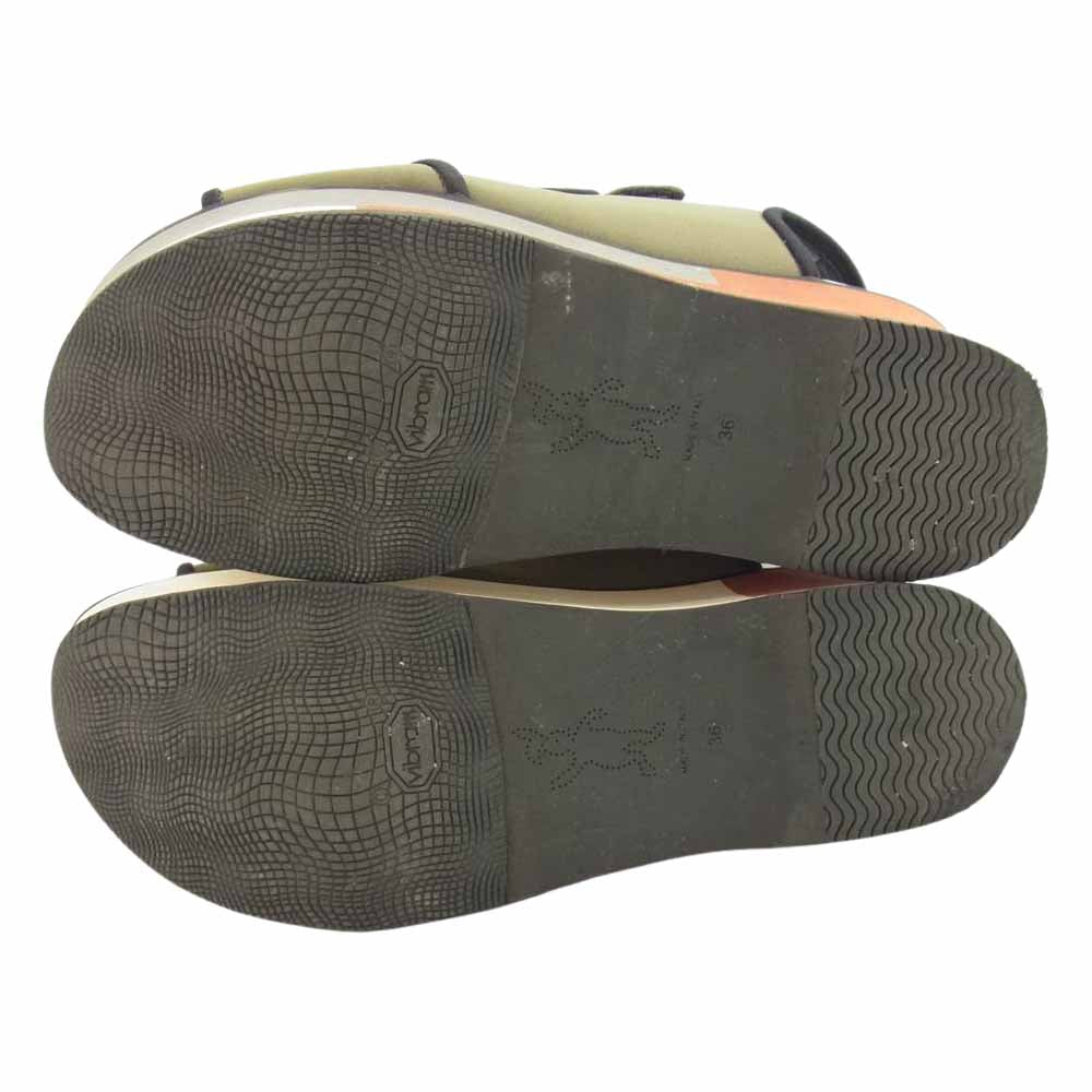 MARNI マルニ ZPMSS14G07 ネオプレン ベルクロ ストラップ サンダル マルチカラー系 36【中古】
