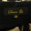 Drawer ドゥロワー 16AW 裏地シルク 100％ レオパード シャギー スカート ホワイト系 ダークブラウン系 36【中古】