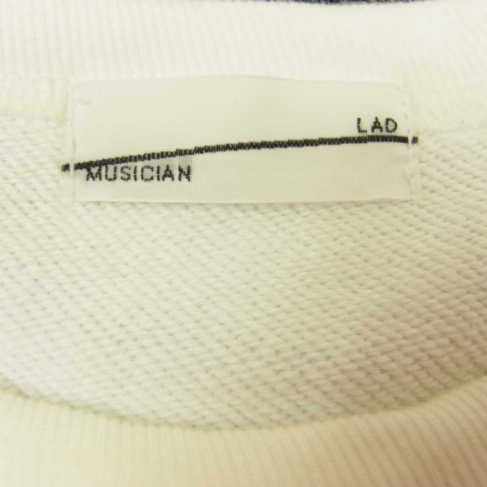 LAD MUSICIAN ラッドミュージシャン 19AW 2219-608 SUPER BIG PULLOVER スーパービッグ スウェット トレーナー ホワイト系【中古】