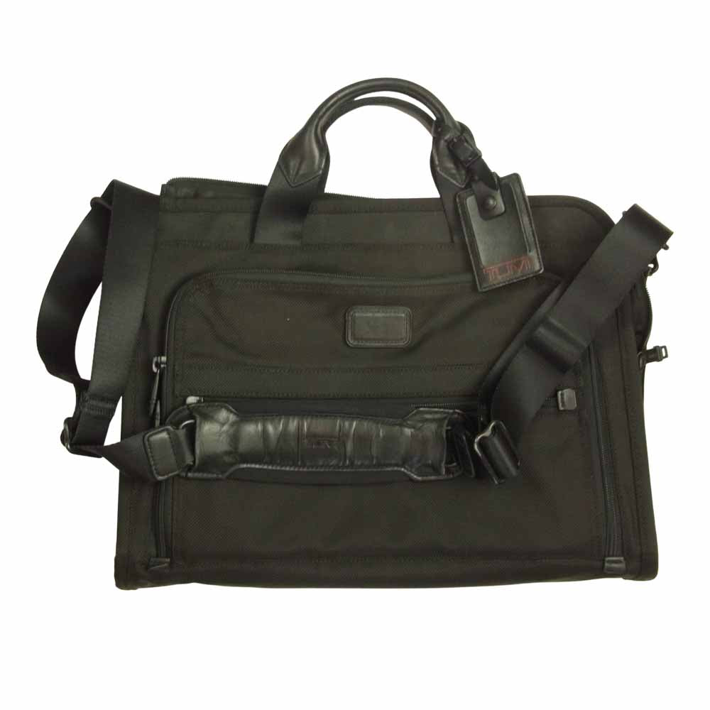 TUMI トゥミ 26110DH スリム デラックス ボート フォリオ 2way ブリーフ ケース  ブラック系【中古】